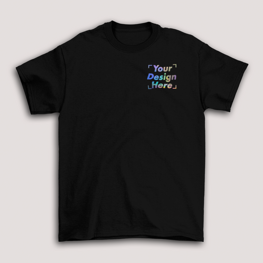 HOLOGRAPHIC HTV T-SHIRTS - SMALL FRONT DESIGN