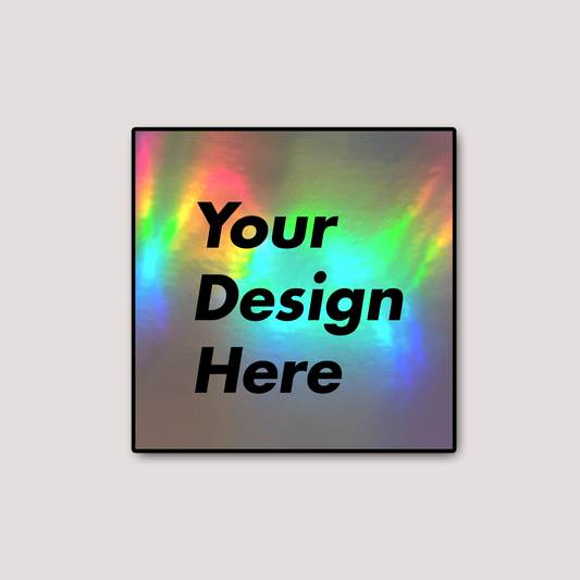 HOLOGRAPHIC SQUARE STICKERS
